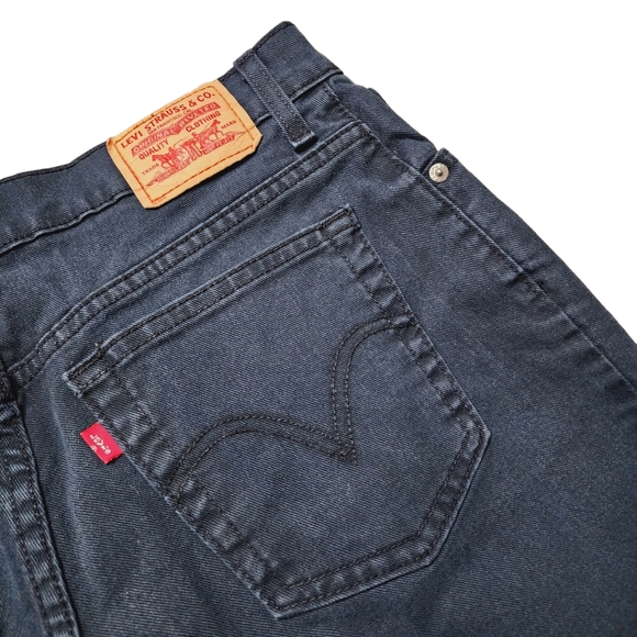 Women's Levi's 550 Bootcut Dark Green Jeans  Sz 12M - Picture 5 of 6